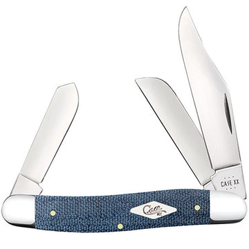 Case Large Stockman - Smooth Blue Denim Canvas - 60513