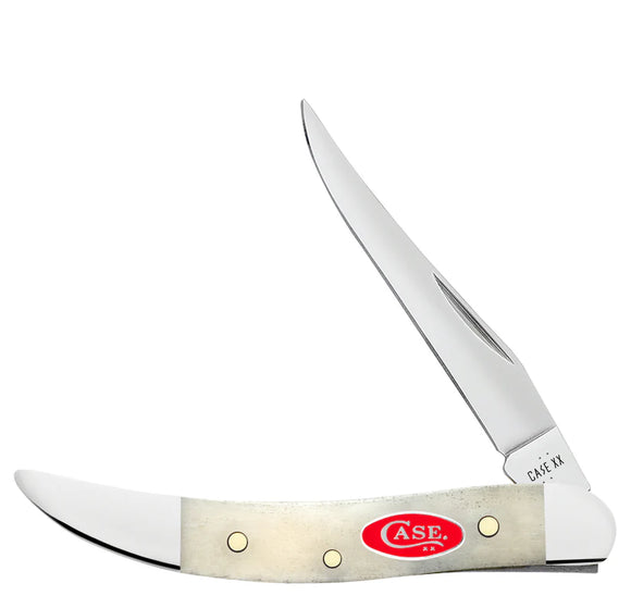 Case XX Small Texas Toothpick Knife - Smooth Natural Bone - Tru-Sharp Steel - 14024