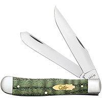 Case Trapper - Smooth Kelly Green Curly Oak - 64070