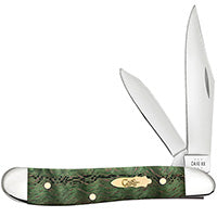 Case Peanut - Smooth Kelly Green Curly Oak - 64074