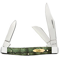 Case Medium Stockman - Smooth Kelly Green Curly Oak - 64075