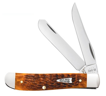 Case Mini Trapper - Harvest Orange Jigged Bone - Gift Tin - 71233