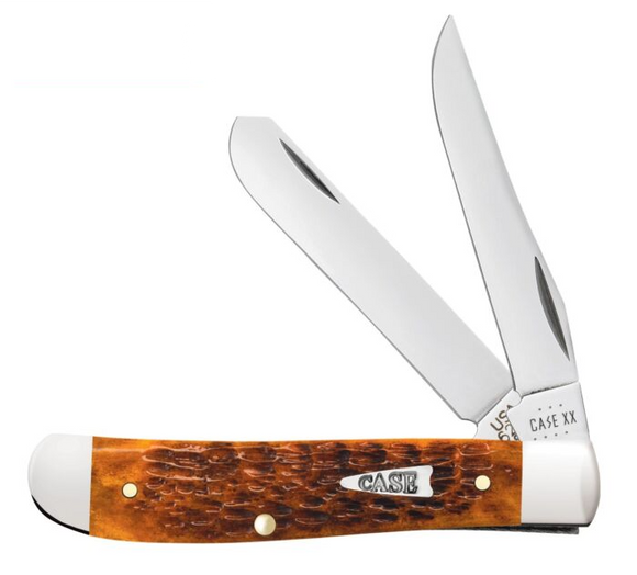 Case Mini Trapper - Harvest Orange Jigged Bone - Gift Tin - 71233