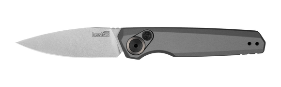 Kershaw Launch 18 - Automatic - Gray Aluminum - Stonewash Blade - 7551