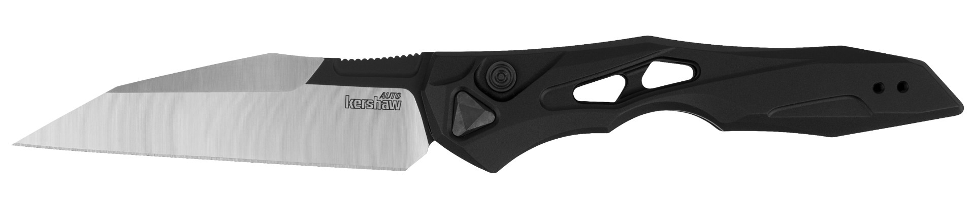 Kershaw Launch 13 - Automatic - Black Aluminum - Wharncliffe Blade - 7650