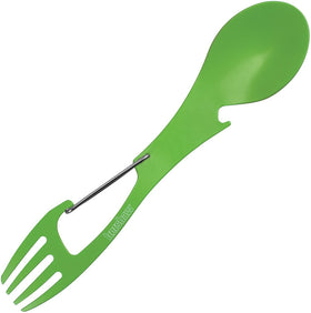 Ration XL Spork/Carabiner Tool - Spring Green - 3Cr13 Steel - 1145GRNX