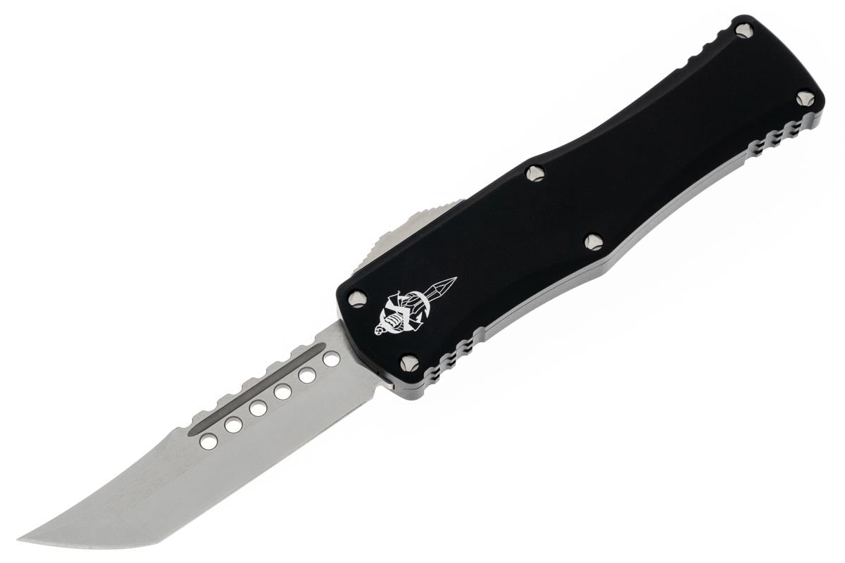 ◇Hera Microtech Knives Hera II Stonewash Double Edge Full Serrated