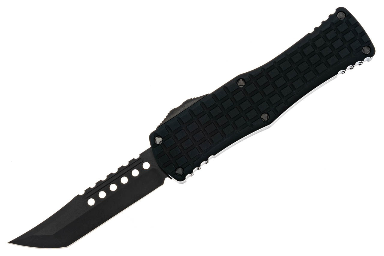 Microtech Hera - Signature Series - Black Frag Chassis - DLC Hellhound Blade - 919-1DLCTFRSH