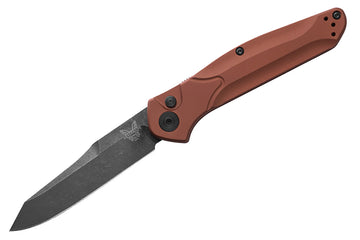 Benchmade Osborne Automatic - Burnt Copper Aluminum Handles - Battlewash Magnacut Reverse Tanto Blade - 9400BK-03