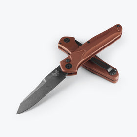 Benchmade 9400 Auto Osborne - Burnt Copper Aluminum Handle - DLC Battlewash Blade - 9400BK-03 - SNK/WTO - Home Office