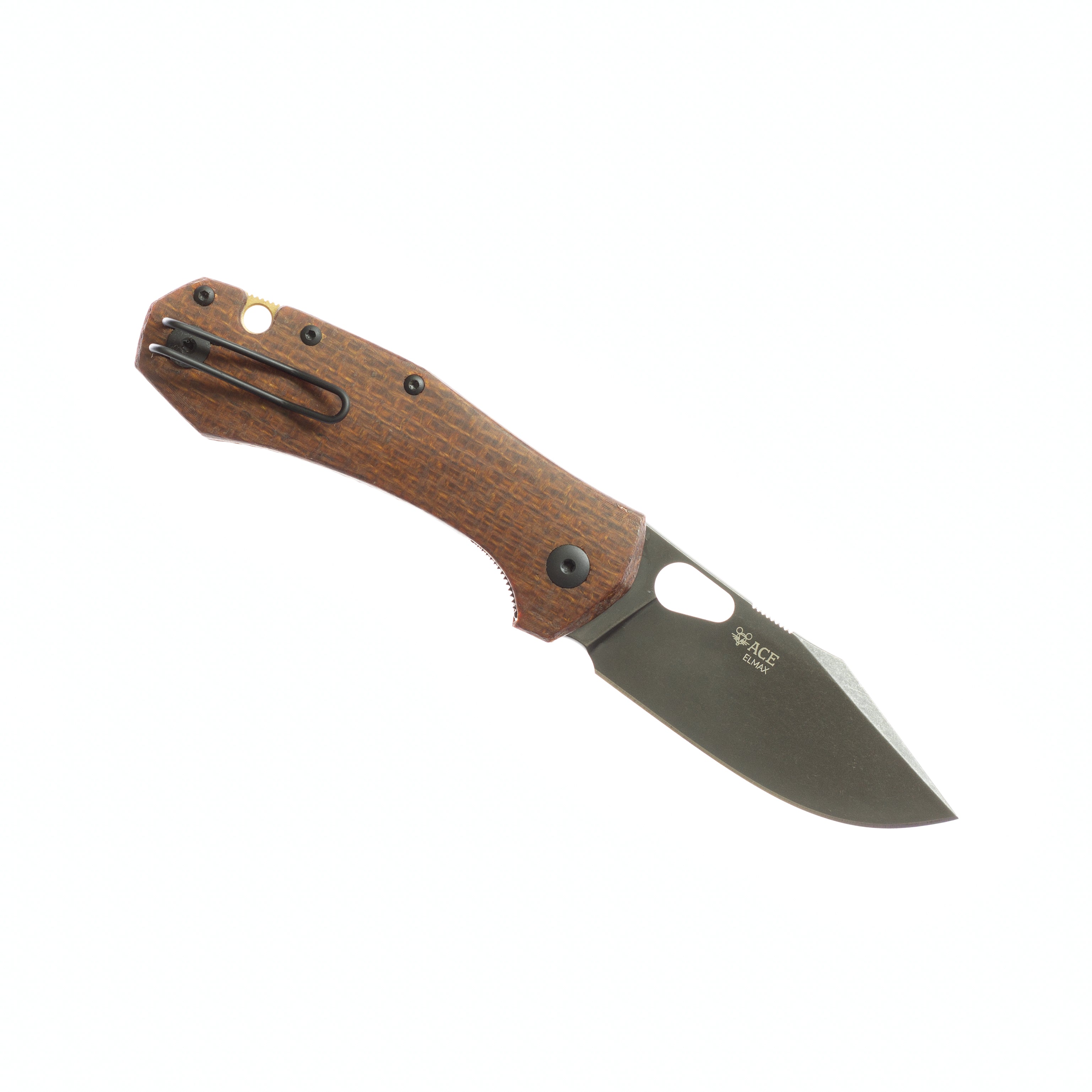 GiantMouse ACE Atelier  - "Mini Grand" - Burlap Micarta - ELMAX - 0