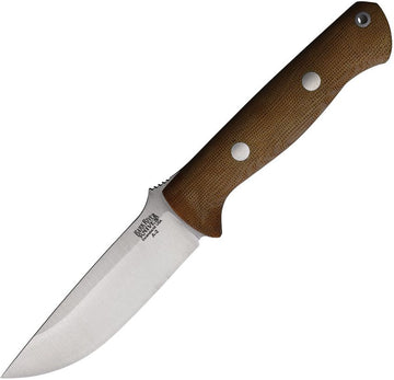 Bark River Knives Bravo 1 Fixed Blade - A2 Steel - Matte Natural Micarta - BA111MNCM