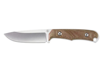 Chris Reeve Knives Backpacker - Natural Canvas Micarta Handle - Black Sheath - BPR-1001