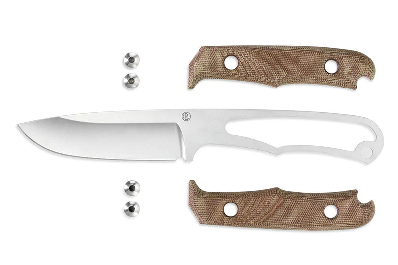 Chris Reeve Knives Backpacker - Natural Canvas Micarta Handle - Black Sheath - BPR-1001