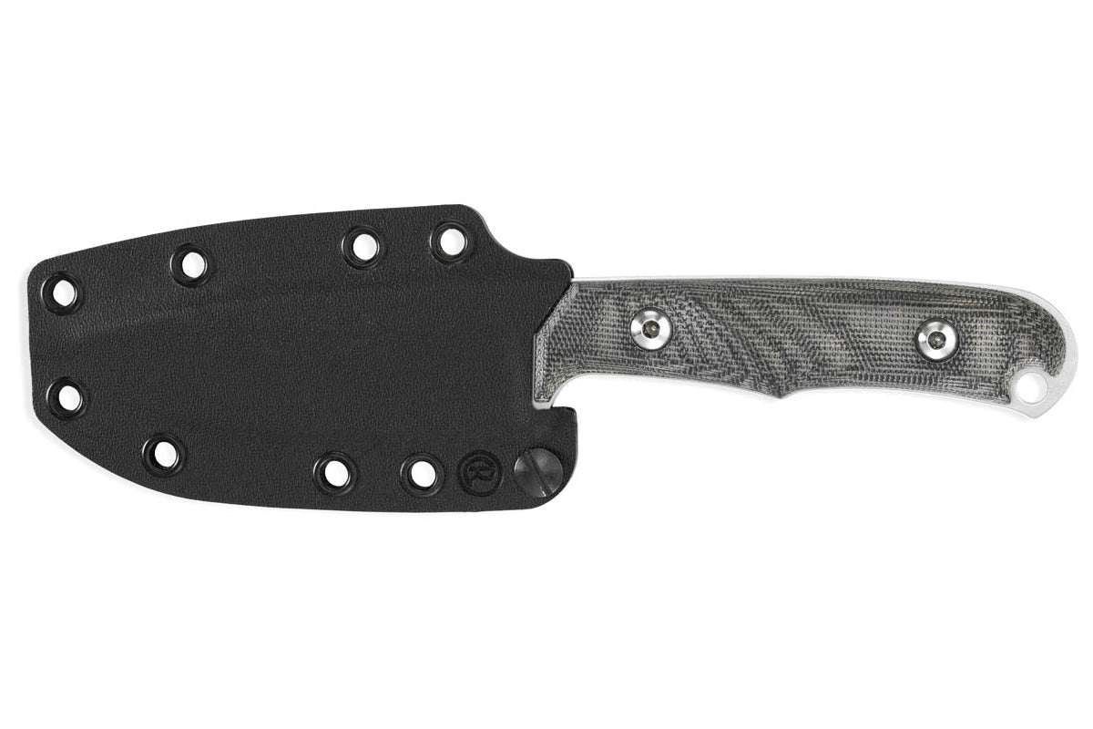 Chris Reeve Knives Backpacker - Black Canvas Micarta Handle - Black Sheath - BPR-1000