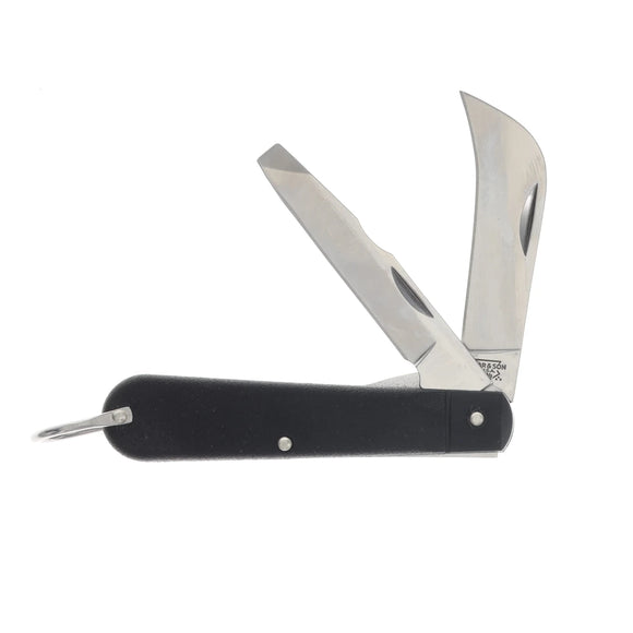 Bear & Son Electrician Knife - Black Zytel - Stainless Steel - 7216