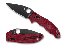 Spyderco Manix 2 Lightweight - Red FRN - Black CPM-4V Blade - St. Nick's Knives Exclusive - C101PRDBK2