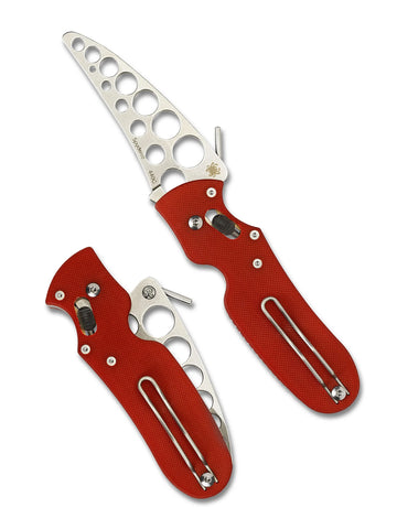 Spyderco P'Kal Trainer - Red G-10 Handle - 440C Unsharpened Blade - C103TR