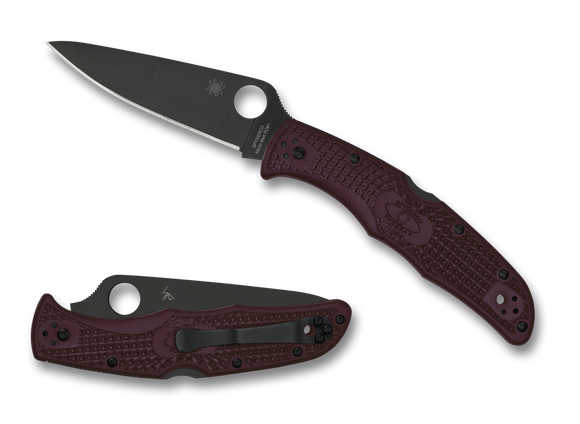 Spyderco Endura 4 - Sprint Run - Burgundy FRN - CTS-PD#1 Blade - C10BGBKP