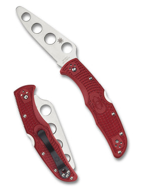 Spyderco Endura 4 Trainer - Red FRN Handles - Unsharpened Blade - C10TR