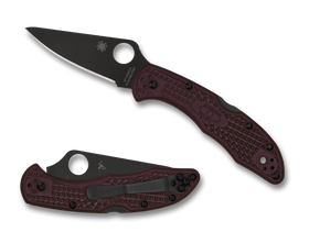 Spyderco Delica 4 - Sprint Run - Burgundy FRN - CTS-PD#1 Blade - C11BGBKP