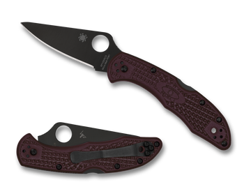 Spyderco Delica 4 - Sprint Run - Burgundy FRN - CTS-PD#1 Blade - C11BGBKP