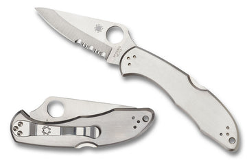Delica 4 - Stainless Steel Handles - VG10 Satin Combo Blade - C11PS