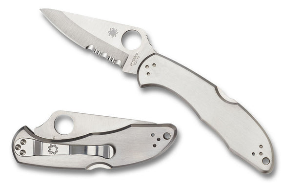 Delica 4 - Stainless Steel Handles - VG10 Satin Combo Blade - C11PS