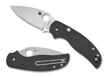 Spyderco Sage 6 - Sprint Run - Carbon Fiber Handle - Button Lock - CPM-S90V Steel - C123CFBCLS90VP