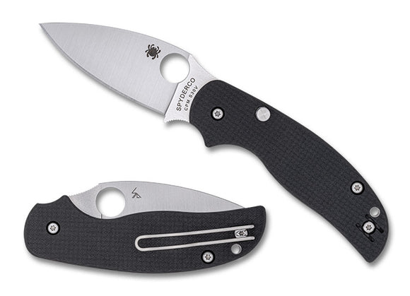 Spyderco Sage 6 - Carbon Fiber/G-10 Handle - Button Lock - CPM-S30V Steel - C123CFBCLP