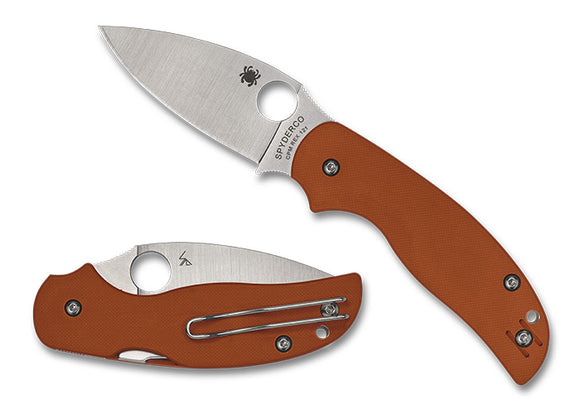 Spyderco Sage 5 - Burnt Orange G10 - CPM-REX 121 Steel - C123GBORP