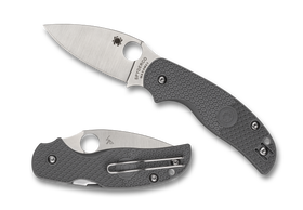 Spyderco Sage 5 - Gray Lightweight Handle - Maxamet - C123PGY