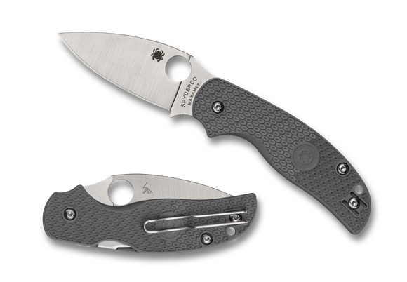 Spyderco Sage 5 - Gray Lightweight Handle - Maxamet - C123PGY
