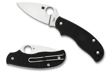 Spyderco Urban Lightweight - Black FRN Handles - Plain N690CO Blade - C127PBK