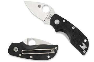 Spyderco Chicago - Black G10 Handles - CTS-BD1N Satin Plain Blade - C130GP
