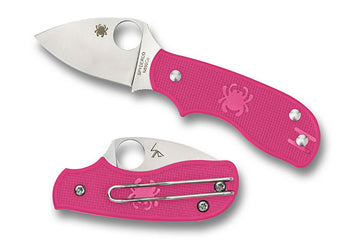 Spyderco Squeak - Pink FRN Handles - N690OCO Blade - C154PPN