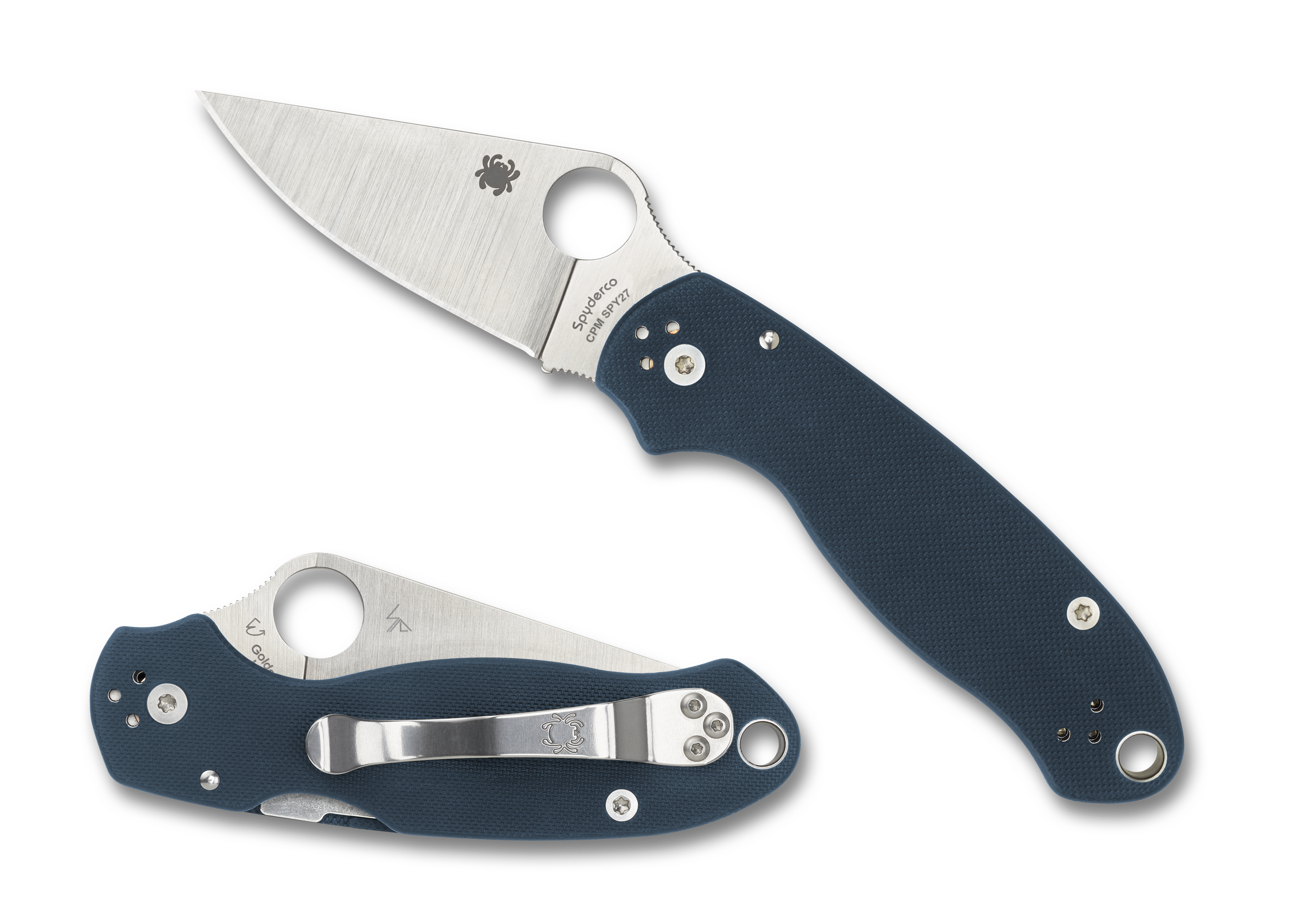 Spyderco Para 3 - Cobalt Blue G10 -  CPM SPY27 - C223GPCBL