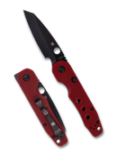 DONT BUILD!!!!  SNK Exclusive Black TiCN 4V Blade, Red G10 Scales - SNK/WTO - Home Office