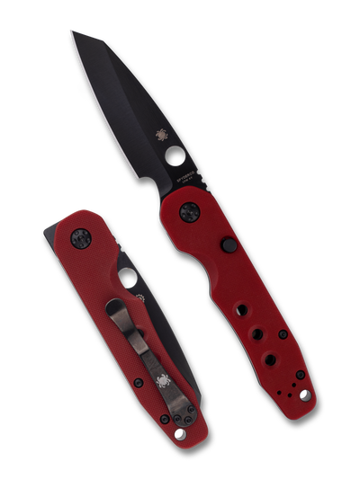 DONT BUILD!!!!  SNK Exclusive Black TiCN 4V Blade, Red G10 Scales - SNK/WTO - Home Office