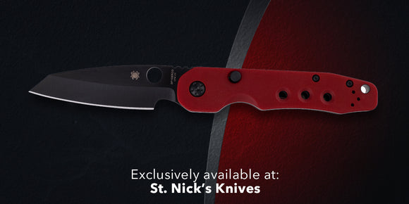 DONT BUILD!!!!  SNK Exclusive Black TiCN 4V Blade, Red G10 Scales - SNK/WTO - Home Office