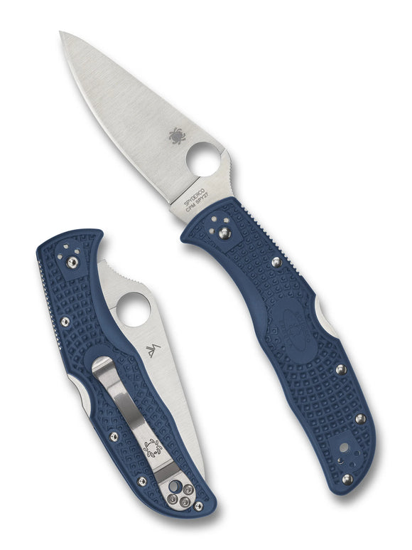 Spyderco Endela Lightweight - Cobalt Blue FRN -  SPY27 Satin Blade - C243PCBL
