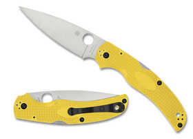 Spyderco Native Chief Lightweight Salt - Yellow FRN - Plain Edge CPM-Magncaut - C244PYL