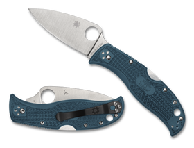 Spyderco LeafJumper - Plain Edge K390 - Blue FRN - C262PBLK390 - CLOSEOUT - SNK/WTO - Home Office