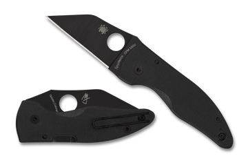 Spyderco MicroJimbo - DLC S30V Blade - Compression Lock -  Black G10 - C264GPBK