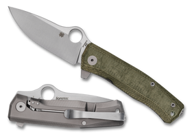 Spyderco SpyMyto - Flash Batch - Green Micarta & Titanium Framelock - M398 Blade - C265MTIP - SNK/WTO - Home Office