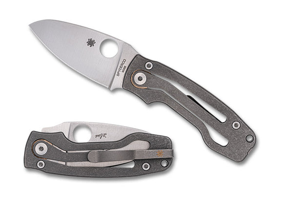 Spyderco PITS 2 Folder - Slip Joint - M398 Steel - Titanium Handle - C269TIP