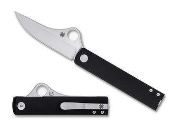Spyderco Essenza - Liner Lock - Black Aluminum Handle - N690 Steel - C272ALBKP