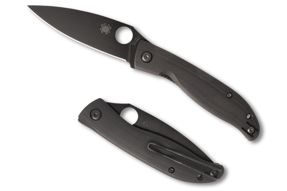 Spyderco Mantra 4 - Black G-10 Handles - Black 8Cr13MoV Blade - C274GBBKP