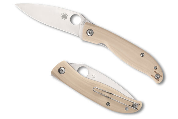 Spyderco Mantra 4 - White G-10 Handles - 8Cr13MoV Blade - C274GWP