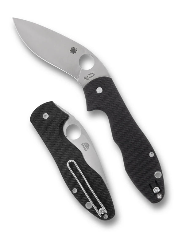 Spyderco Retract - Black G-10 Handles - 9Cr18MoV Satin Blade - C276GP - SNK/WTO - Home Office